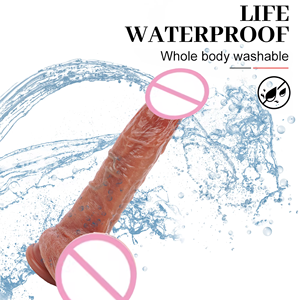 Dildo réaliste télécommandé, diamètre 3,8 cm, longueur insérable 15 cm, 3 modes de poussée, 9 modes de vibration, chauffage intelligent, best-seller pour la vente au détail - Product Image 5