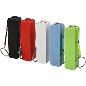 سعر المصنع البسيطة هدية العطور المفاتيح تجدد Powerbank 2200mAh 2600mAh سلسلة مفاتيح محمولة قوة البنك