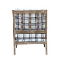 Vente en gros de fauteuils modernes contemporains de luxe design unique texture à carreaux blanc bleu pour salon meubles de maison pas cher