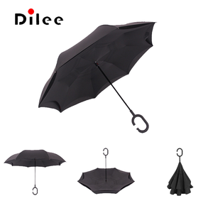 En gros double couche couleur unie coupe-vent <span class=keywords><strong>parapluie</strong></span> <span class=keywords><strong>inversé</strong></span> - Product Image 4