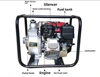 Pompe à eau agricole haute pression 7,5 CV avec moteur diesel/essence monophasé pour l'irrigation et pompe à essence 3 pouces