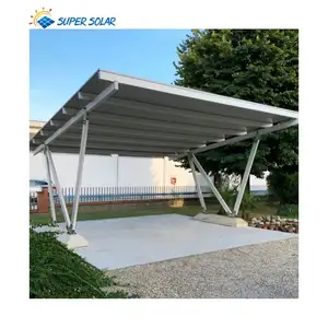 最畅销的停车场太阳能安装结构太阳能覆盖停车结构