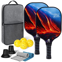Juego de 2 Palas de Pickleball de Fibra de Vidrio, Disponibles Directamente de Fábrica, Aprobadas por la USAPA, Núcleo de Panal de PP, Refuerzo de Fibra de Carbono