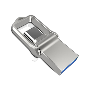 Gitra - Nueva Memoria USB 2.0 Tipo C de Metal, 16 GB, 32 GB, 64 GB, con Logotipo Grabado por Láser, Doble USB C - Product Image 1