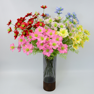 Bouquet de fleurs artificielles en soie Nigella Damascena, prix d'usine, design moderne fait à la main, décoration de Thanksgiving et de Pâques, fleur artificielle - Product Image 4