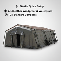Vente directe usine – Tente gonflable multifonctionnelle quatre saisons double couche en Oxford imperméable camouflage, certifiée CE