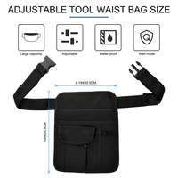 Pochette de rangement de style sac de taille avec ceinture à outils pour serveurs de restaurant: Design unisexe