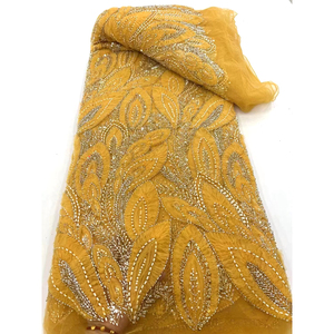 Nhà Máy giá thiết kế mới đẹp đám cưới Polyester Ren Vải thân thiện với môi với sequins trang trí - Product Image 5