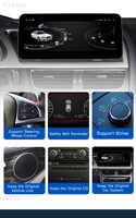 12.3 pouces adapté pour Audi A4 2009-2016 sans fil CarPlay Android automatique Airplay écran tactile écran multimédia Linux