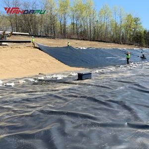 Géomembrane texturée en polyéthylène HDPE pour la construction d'eau de barrage anti-uv pour les piscines de parc d'étang de sel - Product Image 6