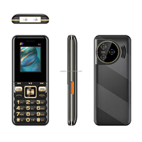 Teléfono Móvil para Personas Mayores con 4 Tarjetas SIM, Teléfono Celular GSM con Botones Grandes, Celulares Baratos en Inglés X30, Teclado Qwerty, Cámara, SOS, FM