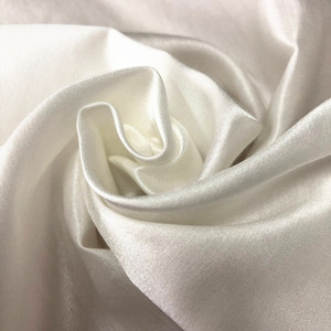 16 m/m vente chaude coton mélangé soie naturel blanc soie coton Satin tissu pour vêtements décontractés - Product Image 2