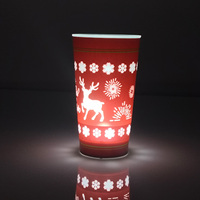 Gobelets lumineux à LED personnalisés avec logo, activés par le liquide, différents styles