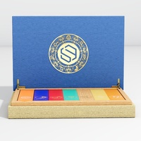 Coffret en bois de cèdre espagnol pour 7 cigares, emballage cadeau, humidificateur de bureau personnalisé en bois