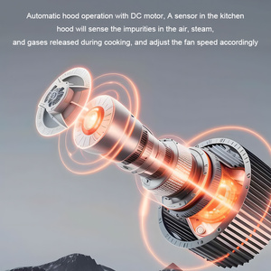 Stile semplice a parete a basso rumore prezzo cucina moderna casa portatile <span class=keywords><strong>smart</strong></span> gamma cappe per la cucina - Product Image 5