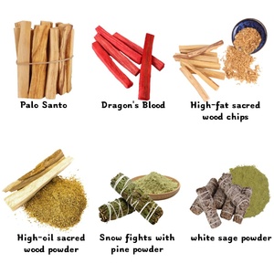 Bâtonnets <span class=keywords><strong>d</strong></span>'<span class=keywords><strong>Encens</strong></span> Végétaux Purs à Haute Teneur en Huile, Palo Santo Péruvien et Bois <span class=keywords><strong>d</strong></span>'Agar, Supports <span class=keywords><strong>d</strong></span>'<span class=keywords><strong>Encens</strong></span> de Guérison avec Bouchon de Cire - Product Image 6