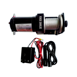 12500Lbs Capacité de Traction 4X4 Application Électrique <span class=keywords><strong>12V</strong></span> Câble D'alimentation electric_winch Avec Corde - Product Image 3