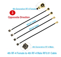 RF-1 RF mâle à RF-1 femelle/MHF-4 femelle Jack Pigtail RF1.13 / RF0.81 RF Jumper Extension Cable Cord