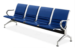 كرسي انتظار مريح بثلاثة مقاعد من الجلد الصناعي للعيادات الطبية الحديثة والمستشفيات وردهات المطارات - Product Image 5