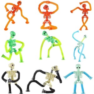 Nouveau jouet transfrontalier à succès pour fêtes, vacances et Halloween : Tube extensible transformable anti-stress, jouet farfelu squelette - Product Image 6
