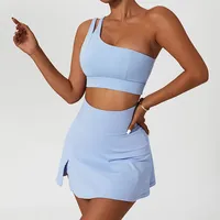 Jupe courte de sport unisexe personnalisée, taille haute, respirante, séchage rapide, imprimée, pour tennis, golf, pickleball, gym, avec logo personnalisé, tendance