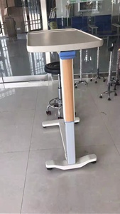2024 New Arrival Hospital <strong>Height</strong> <strong>Adjustable</strong> Patient Food <strong>Table</strong> ABS Easy Moving Overbed <strong>Table</strong> for Hospital - Product Image 5