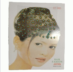 Adesivo per capelli con strass di nuova moda per le donne adesivo decorativo per il viso - Product Image 4
