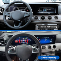 Modification et mise à niveau de la voiture 2018, écran central intégré au tableau de bord, système multimédia Android pour Benz Classe E W213 E200