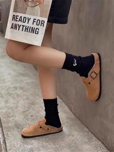 Mules <span class=keywords><strong>de</strong></span> Verano Cómodos <span class=keywords><strong>para</strong></span> <span class=keywords><strong>Hombre</strong></span> y Mujer, Marca <span class=keywords><strong>de</strong></span> Diseñador Popular, <span class=keywords><strong>Cuero</strong></span> Genuino, Estilo Brrken Stack Clogs - Product Image 4