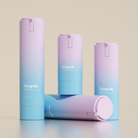 Nouvelle Bouteille Pompe Airless 15ml 30ml 50ml Emballage Cosmétique Luxe 1oz Bouteilles Pompe Airless Sous Vide pour Crème Visage et Sérum à Mécanisme Rotatif