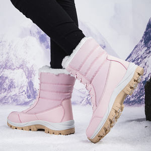 Stivali da neve Casual impermeabili da <span class=keywords><strong>donna</strong></span> di nuova moda all'aperto stivali da neve caldi da <span class=keywords><strong>donna</strong></span> in peluche da corsa scarpe sportive - Product Image 5