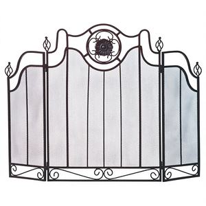 Paravent de protection contre les flammes en fer forgé au design moderne et excellent, avec motif d'animaux pour bébés, de haute qualité, revêtement en poudre noire - Product Image 1