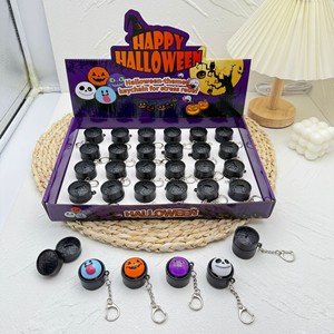 Nouvel Arrivage Porte-clés Fidget Buttons Halloween Simulation Boulette de Soupe, Petit Pendentif Créatif Anti-stress à Presser - Product Image 5