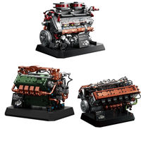 Kits de briques de la série 12GO Tank Engine, modèle de simulation, cadeaux de vacances, ensembles de blocs de construction créatifs MOC pour adultes