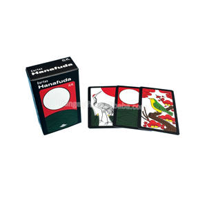 Jeu de cartes <span class=keywords><strong>Hanafuda</strong></span> classique mini en plastique noir mat avec impression personnalisée sur PVC - Product Image 3