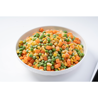 Marchandises d'emballage en gros d'exportation de légumes mélangés hachés congelés IQF de réfrigération de pomme de terre haricot vert carotte