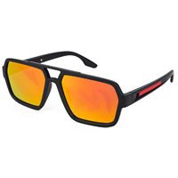 Nouvelles lunettes de soleil polarisées décontractées pour hommes, monture carrée à double faisceau, lunettes de soleil de sport transfrontalières 868 B1026