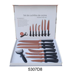 Juego de 6 Cuchillos de Cocina de Acero Inoxidable con Revestimiento Antiadherente - Product Image 6