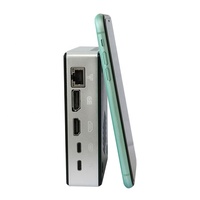 1060NG7 kipas angin keren, komputer mini generasi ke-10 ukuran kecil 16G DDR4 RAM HD DP tipe-c 4K tampilan saku kotak pc mini
