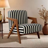 Canapé de luxe rétro nordique chaise berçante canapé combinaison moderne ensemble de maison fauteuil moderne en bois coton lin salon canapé