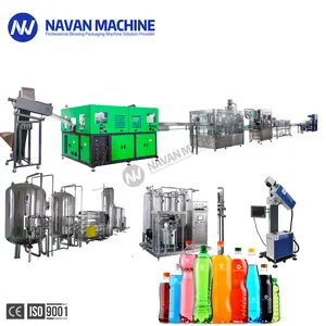 Automatic Soda Water Washing Filling Capping Packing Labeling Machine For Small Scale Beverage Plant