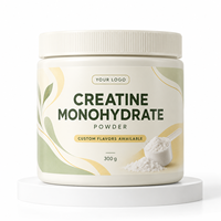 Créatine monohydratée en poudre, marque privée OEM, saveurs personnalisées, soutient l'énergie