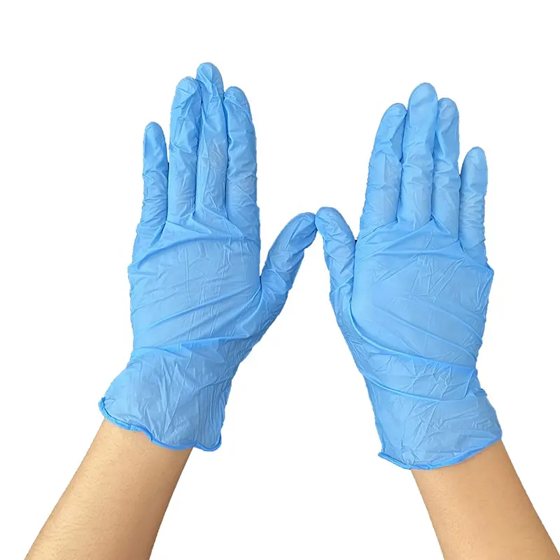 Factory Sales High Quality Cheap Pricre Blue Nitrile Gloves Disposable Powder-Free Latex Free Nitrile Gloves