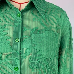 Latest Design Women's Solid Casual 2025 Summer New Sweet Fresh Lapel Pocket Long Sleeve Shirt High Waist Straight <b>Pants</b> - Product Image 6