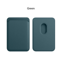 Cocok untuk 17 -16 Dompet MagSafe Tempat Kartu Magnetik Kulit PU Tempat Kartu Magnetik Kuat Tempat Kartu