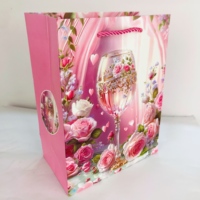 Sacs cadeaux en papier écologiques de qualité supérieure, couleur ivoire, avec laminage, pour bijoux, chocolats, bougies et surprises romantiques