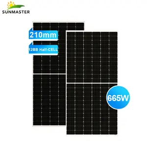 Fournisseur photovoltaïque bon marché, 100w, demi-cellule solaire, 450W, 5bb, MBB, 12BB, panneau solaire Mono