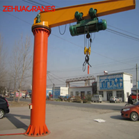 Pilier autoportant BZ 360 °   Grue à flèche rotative, grue cantilever avec palan électrique pour levage en atelier