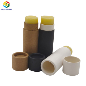 0,5 oz marrón de cartón de embalaje arriba <span class=keywords><strong>tubos</strong></span> de papel desodorante <span class=keywords><strong>kraft</strong></span> marrón de bálsamo de labio de tubo de papel - Product Image 2