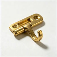 Custom Drawing Supported CNC Machined Brass Fittings Thread Connector Screw Nut Hook Hardware Components with Broaching
